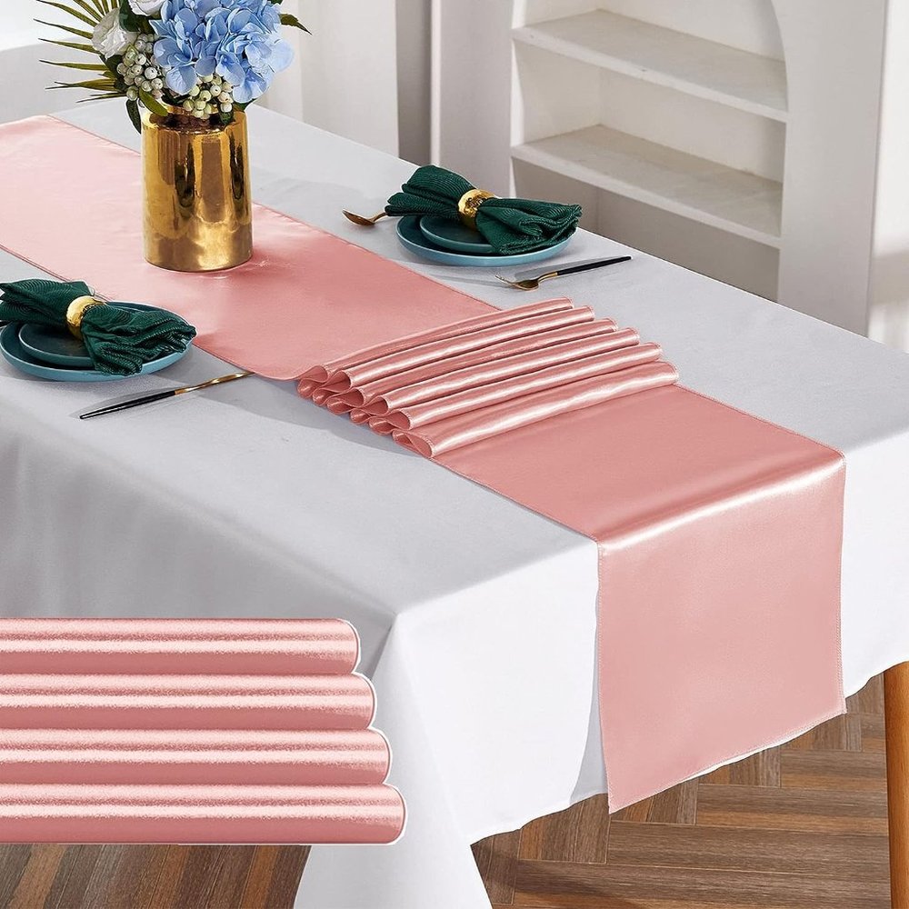 12 x 108 Inches Pack of 5 Satin Table Runner